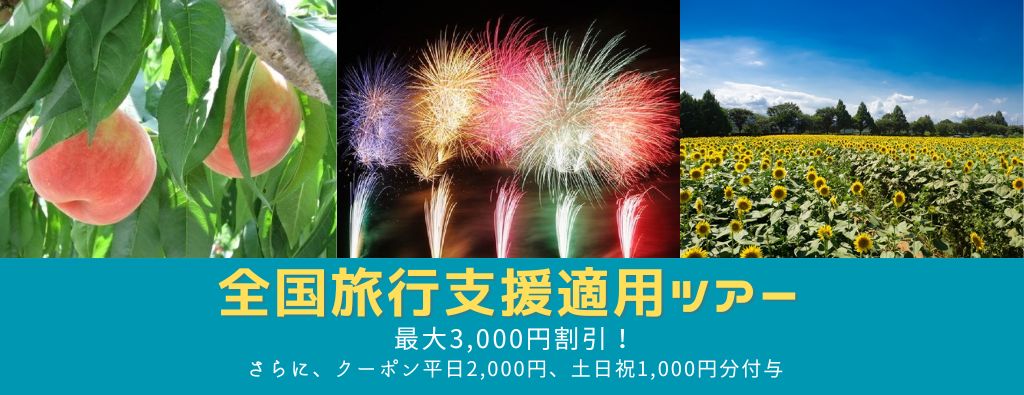 全国旅行支援適用ツアー